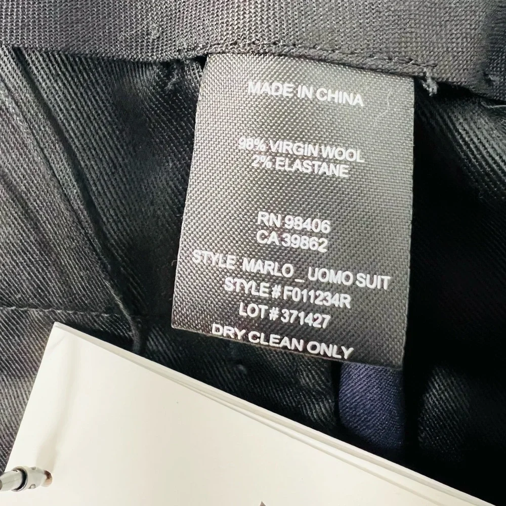 THEORY**Marlo Deep Navy Uomo Suit Pants**Size 28 **$195 - Picture 10 of 10